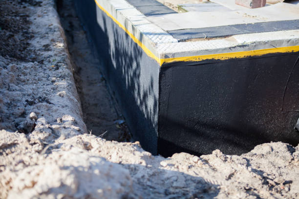 Residential Basement Waterproofing installation at a Neopit, WI home by SJ Waterproofing Pros
